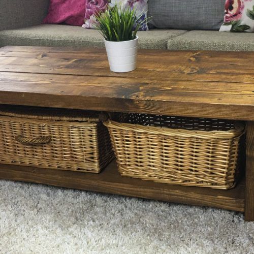Rustic Oak And Black Coffee Tables (Photo 11 of 20)
