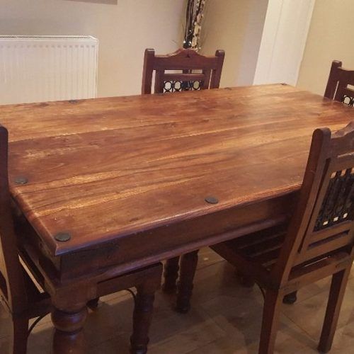 Sheesham Dining Tables And Chairs (Photo 5 of 20)