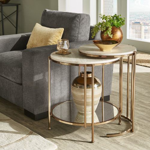 Silver Orchid Grant Glam Nesting Cocktail Tables (Photo 14 of 20)