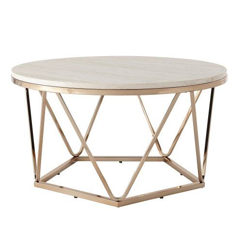 Silver Orchid Henderson Faux Stone Round End Tables (Photo 8 of 20)