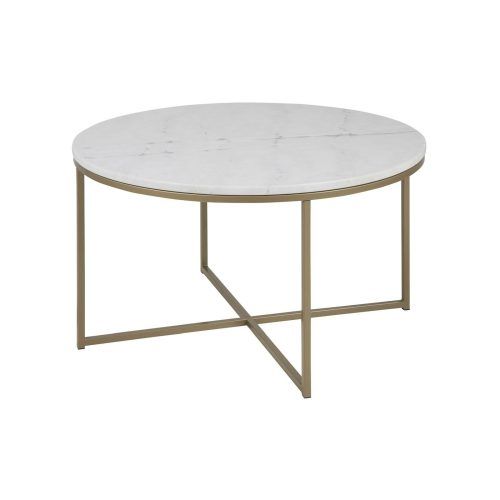 Smart Round Marble Brass Coffee Tables (Photo 9 of 20)