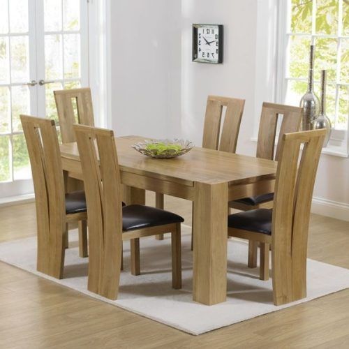 Chunky Solid Oak Dining Tables And 6 Chairs (Photo 13 of 20)