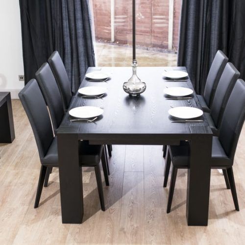 Black Extending Dining Tables (Photo 18 of 20)