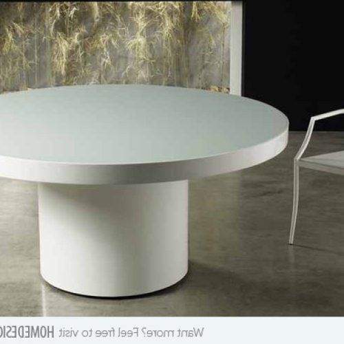 White Circular Dining Tables (Photo 4 of 20)