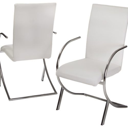 White Leather Dining Chairs (Photo 17 of 20)
