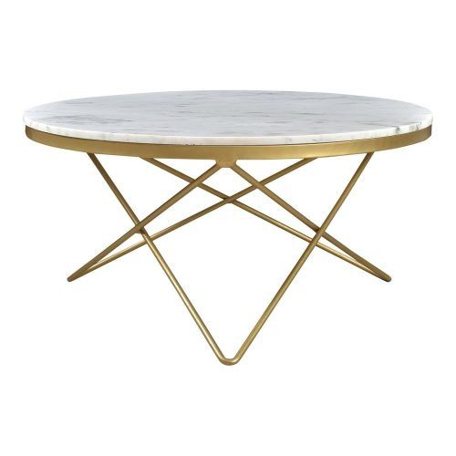 White Marble And Gold Coffee Tables (Photo 1 of 20)