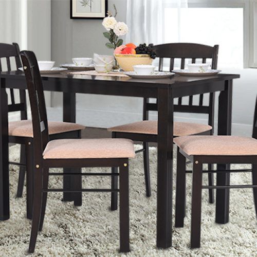 Amir 5 Piece Solid Wood Dining Sets (Set Of 5) (Photo 12 of 20)