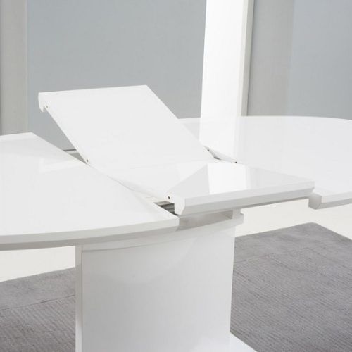 White High Gloss Oval Dining Tables (Photo 4 of 20)