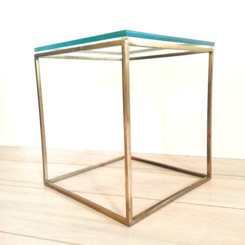Brass Iron Cube Tables (Photo 4 of 20)