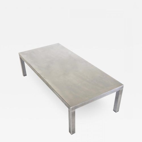 Brushed Stainless Steel Coffee Tables (Photo 9 of 20)
