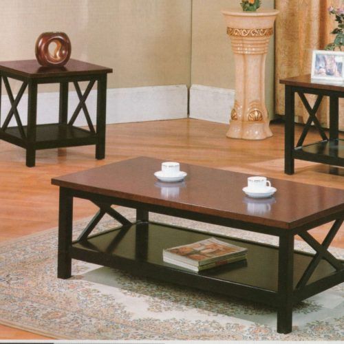 Cherry Wood Coffee Table Sets (Photo 6 of 20)