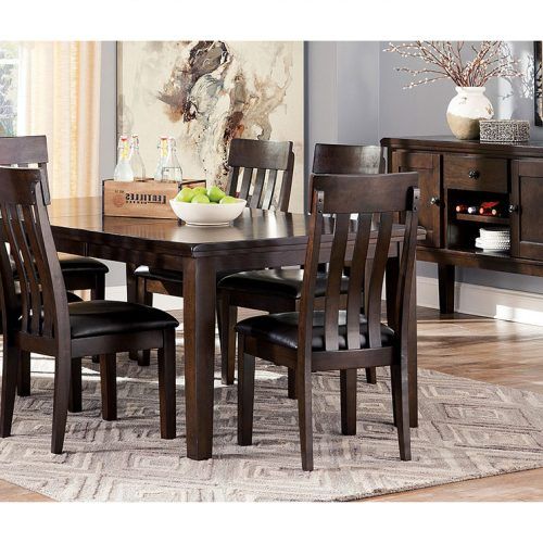 Craftsman 5 Piece Round Dining Sets With Uph Side Chairs (Photo 19 of 20)
