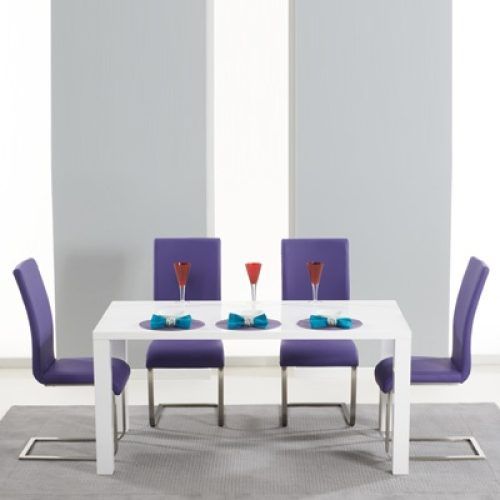 Dining Tables And Purple Chairs (Photo 7 of 20)