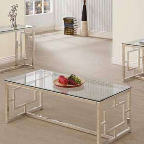 Glass And Silver Coffee Tables (Photo 3 of 20)