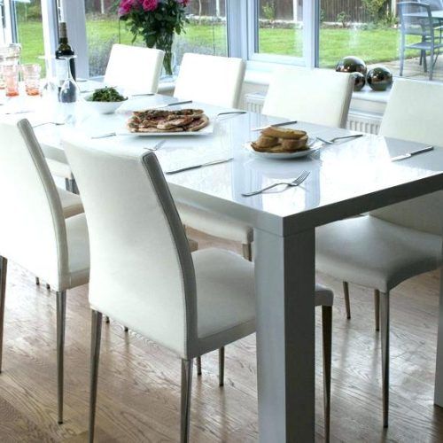 White High Gloss Dining Tables And Chairs (Photo 11 of 20)