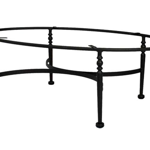 Oval Aged Black Iron Coffee Tables (Photo 20 of 20)