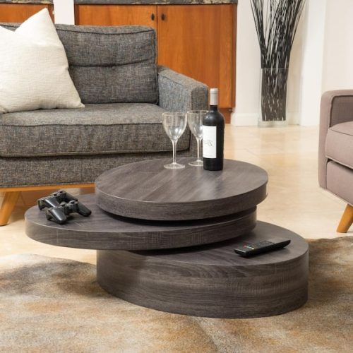 Oval Mod Rotating Coffee Tables (Photo 5 of 20)