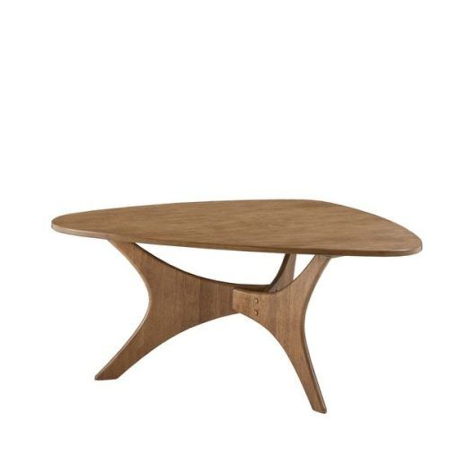 Pecan Brown Triangular Coffee Tables (Photo 1 of 20)