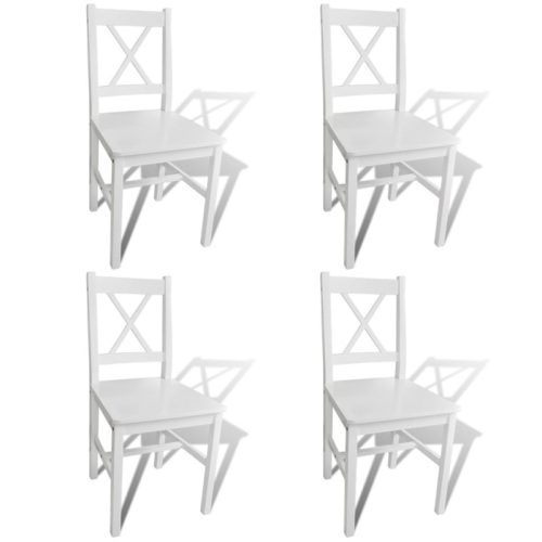 Pine Wood White Dining Chairs (Photo 12 of 20)
