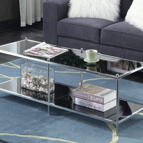 Silver Orchid Olivia Chrome Mirrored Coffee Cocktail Tables (Photo 15 of 20)