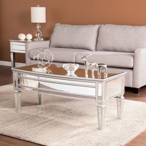 Silver Orchid Olivia Glam Mirrored Round Cocktail Tables (Photo 6 of 20)