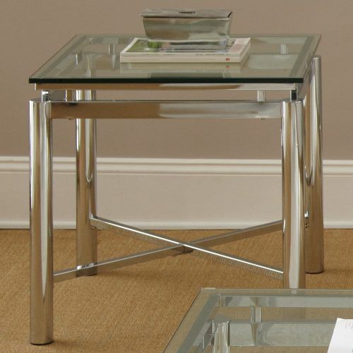 Strick & Bolton Jules Chrome And Glass Coffee Tables (Photo 3 of 20)