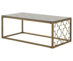 20 Photos The Curated Nomad Quatrefoil Goldtone Metal and Glass Coffee Tables