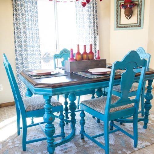 Blue Dining Tables (Photo 9 of 20)