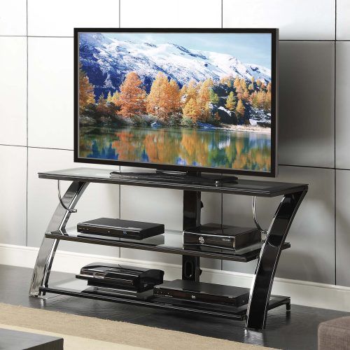 Modern Black Tv Stands On Wheels (Photo 4 of 20)