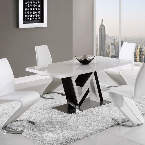 White And Black Dining Tables (Photo 7 of 20)