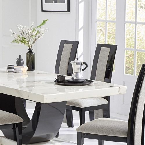White And Black Dining Tables (Photo 4 of 20)