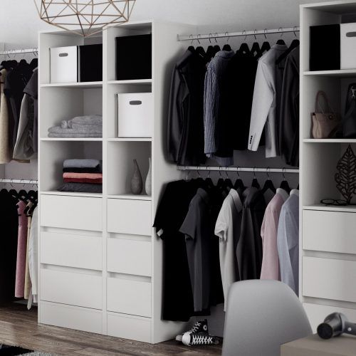 3 Shelving Towers Wardrobes (Photo 1 of 20)