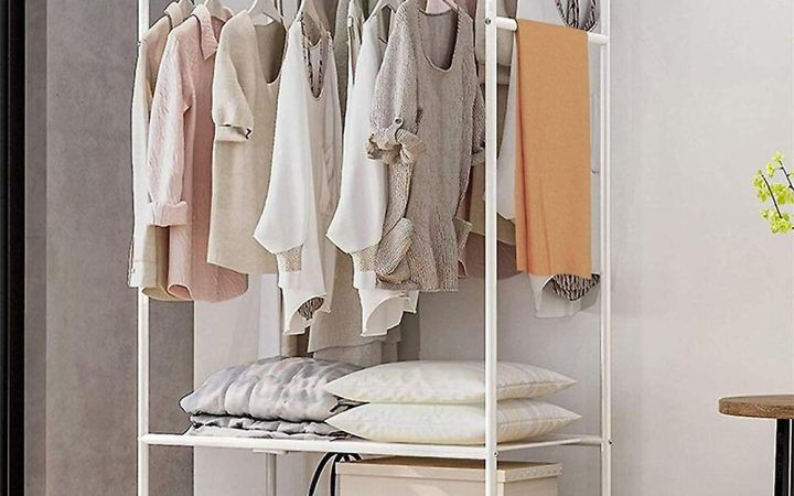 2024 Popular Double Clothes Rail Wardrobes