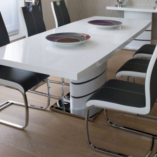 White Extendable Dining Tables And Chairs (Photo 6 of 20)