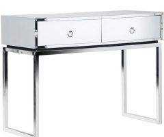 2024 Popular Glass and Pewter Console Tables