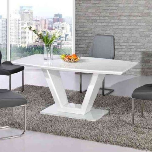 White Gloss And Glass Dining Tables (Photo 9 of 20)