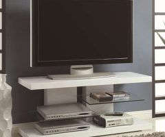 Top 15 of White Glass Tv Stands