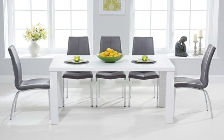 20 Ideas of White Gloss Dining Room Tables