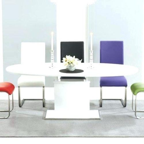 White Gloss Dining Tables 140Cm (Photo 2 of 20)