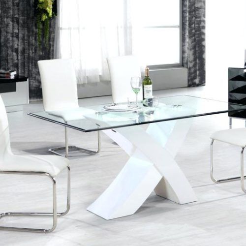 White Gloss Dining Sets (Photo 15 of 20)