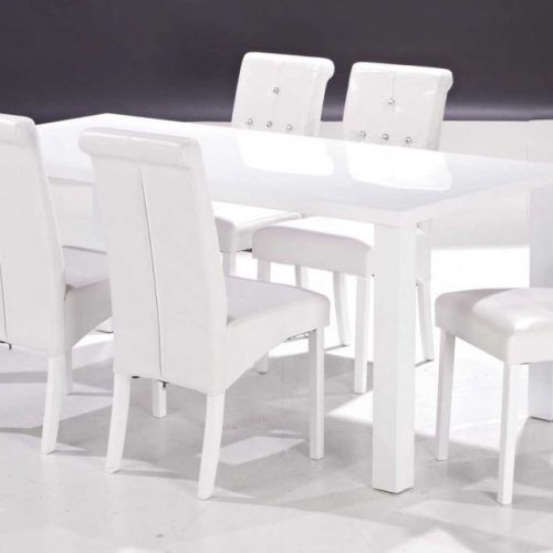 White Gloss Dining Tables And 6 Chairs (Photo 16 of 20)