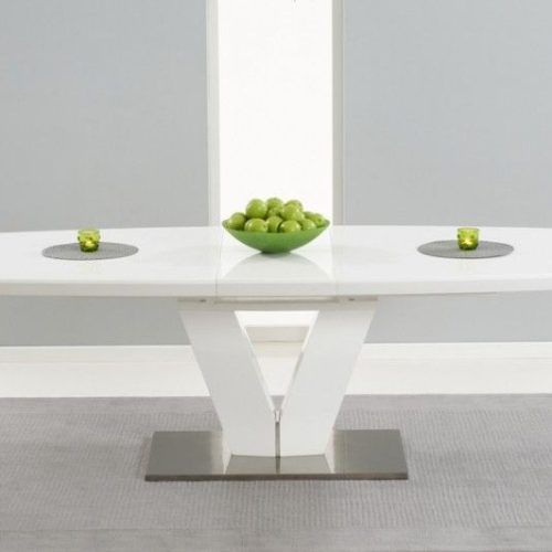 White Gloss Dining Tables 120Cm (Photo 11 of 20)