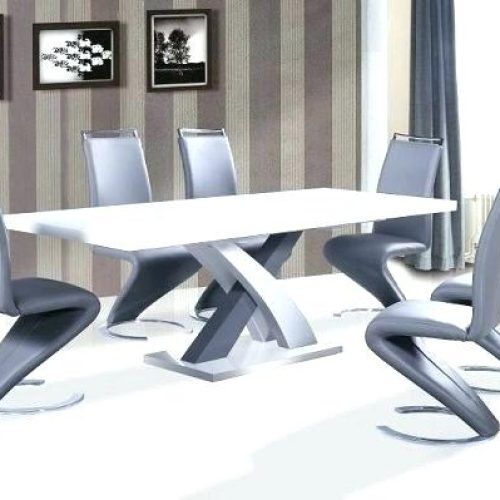 White Gloss Dining Tables And 6 Chairs (Photo 12 of 20)