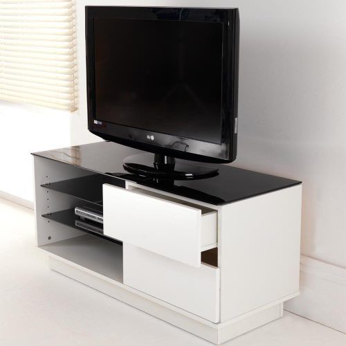 47" Tv Stands High Gloss Tv Cabinet With 2 Drawers (Photo 4 of 20)