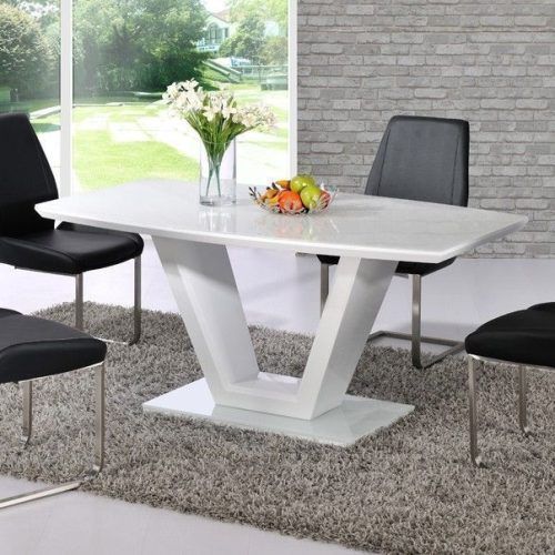 White Gloss Dining Tables And 6 Chairs (Photo 10 of 20)