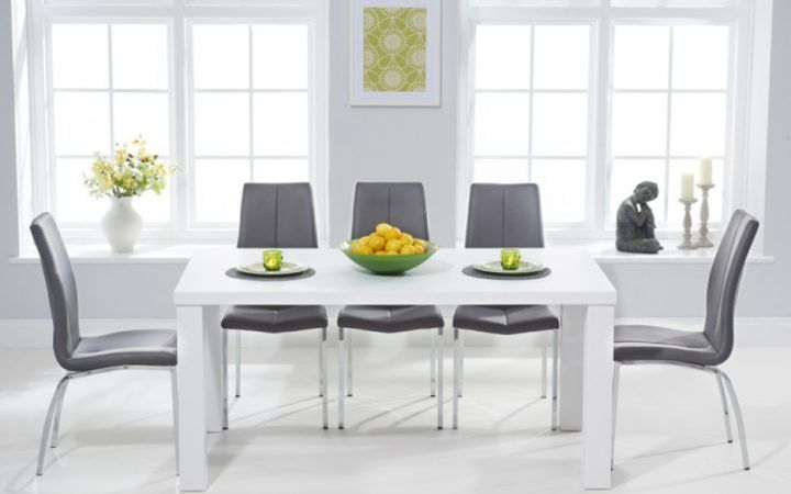 20 Ideas of White High Gloss Dining Tables