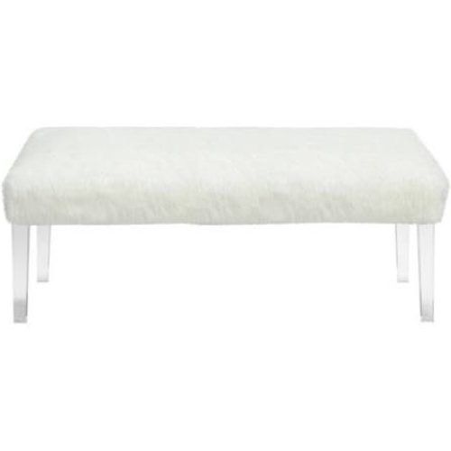 White And Clear Acrylic Tufted Vanity Stools (Photo 19 of 20)
