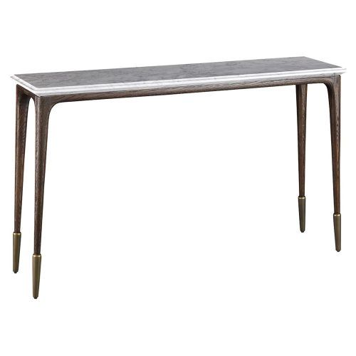 Parsons White Marble Top & Stainless Steel Base 48X16 Console Tables (Photo 2 of 20)