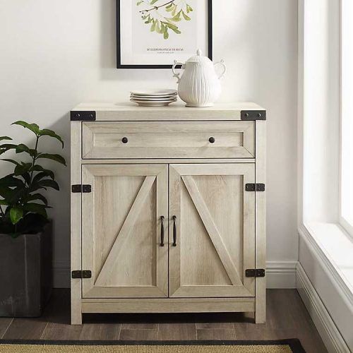 Tv Stands With Table Storage Cabinet In Rustic Gray Wash (Photo 18 of 20)