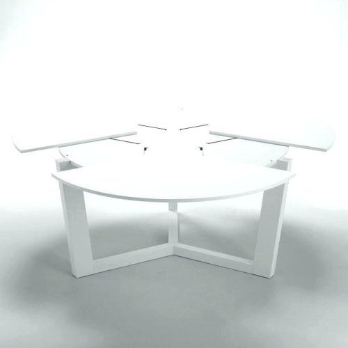 White Round Extendable Dining Tables (Photo 6 of 20)